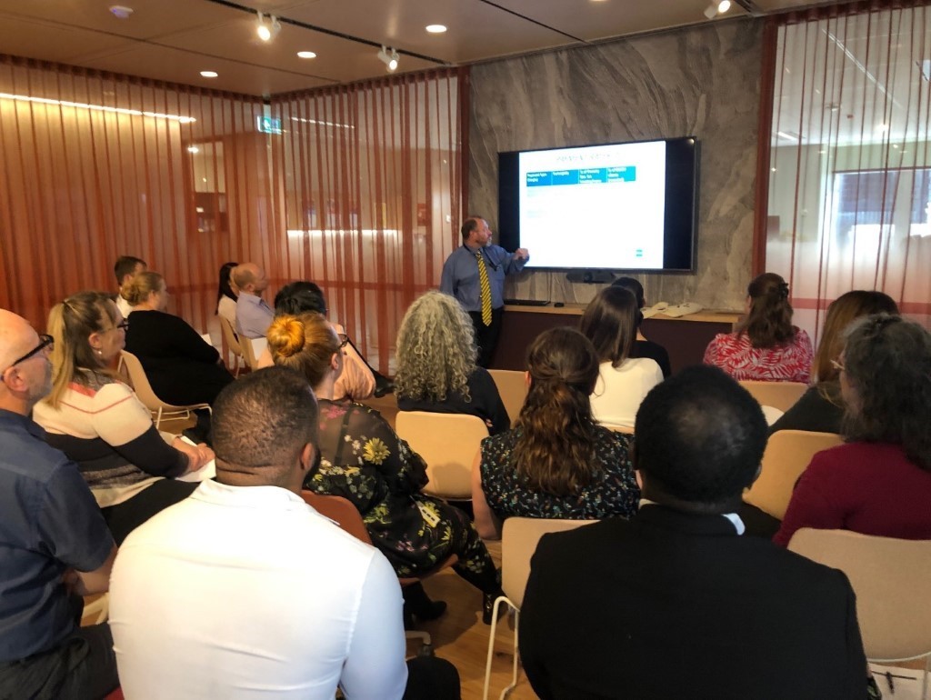 SSRV staff providing community legal eduction